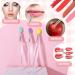 Lusofie Silicone Lip Brush Set - 6pcs Reusable Applicators for Lip Mask, Lipstick, and Gloss - Buy Online on GoSupps.com