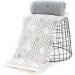 Pidada Diamond Pattern Cotton Bath Towel - Beige Brown 27.6 x 55 Inch - Buy Online on GoSupps.com