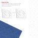8Pcs Quilting Templates Set - Heart-Shaped Clockwork Key Feather Drop Swirl Design F - 1/8 Inch Thick - Non-Slip Grips - For Domestic Sewing Machines - Buy Online on GoSupps.com
