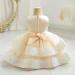 Miipat Baby Girl Tulle Sequin Princess Party Dress | 18-24 Months | Champagne - Buy Online on GoSupps.com
