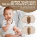 Soothing Silicone Baby Toothbrush with Suction Base - 3-in-1 Teething Toy for Infants - Textured for Gum Massage and Teething Relief - Includes Easy-Hold Handle and Car Seat Toy - Brown - Buy Online on GoSupps.com