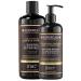 Kerargan - Anti-Hair Loss Duo Shampoo and Leave-In Treatment with Castor Oil for Dry, Brittle and Devitalized Hair - Strengthens and Stimulates - Sulfate, Paraben and Silicone Free - 500ml + 350ml