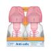 Dr. Brown's Options+ Wide-Neck Pink Print Bottles 5oz - 4 Pack - Natural Flow Technology - Buy Online on GoSupps.com