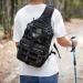 G4Free Tactical Sling Backpack - Large Military Shoulder Bag for Outdoor Sports Camping & Hiking - CP Black - Buy Online on GoSupps.com