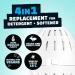 Ecoegg Laundry Egg for Whites + Lights | 4in1 Detergent Alternative | Non-Bio, Sensitive Skin | 50 Washes | Fresh Linen Refill - Buy Online on GoSupps.com