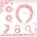 Retrowavy 6 Pcs Spa Headband for Women - Puffy Sponge Terry Cloth Makeup Headband - Skincare Hair Accessories (Pink Purple) - Buy Online on GoSupps.com