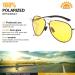 MIRYEA Polarized Night Driving Glasses for Men & Women | UV400 Protection Ultra Light Metal Sunglasses with Spring Hinge - International Shipping Available - Buy Online on GoSupps.com