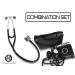 Buy EMI Platinum Series Deluxe Black Cardiology Stethoscope ESC-333 & EBD-217 Sphygmomanometer Set International Shipping Available - Buy Online on GoSupps.com