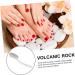 minkissy Tool Foot Pumice for Dead Skin Foot File Long Handle Pumice Stone Foot Scrubber Pumice Stone for Hands Pumice Stone for Body Pumice Stone for Feet Plastic White Manual Remover - Buy Online on GoSupps.com