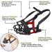 Mayerzon Dog Muzzle - Breathable Silicone Anti Barking & Chewing | Size 2-9 (3.5in) - Black - Buy Online on GoSupps.com