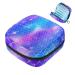 Menstruation pad bag with zipper women's napkin bag tampons collection bags for women and girls (mermaid fishing shed colorful)