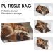 Tissue Box Cover Tissue Box Holder Brown Dog Hand Print Tissue Holder Travel Tissue Packs Facial Paper Holder Decorative Holder - Buy Online on GoSupps.com