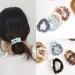 KINDOYO 4 Pieces Hair Silk Stretchy Scrunchies - Solid Color Hairbands Satin Scrunchies Elastic Bands Traceless Ponytail Holder Hair Accessories for Women Girls Black *4 - Buy Online on GoSupps.com