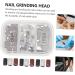 minkissy 1 Box Manicure Circle Nail Tools Nail Art Accessories Nail Sanding Bands Nail Art Sanding Bands Nail Drill Nail Set Tool Resin Abrasive Cloth Nail Polishing Rings Nail Drill Head 1.3X0.8X0.2cm As Shown - Buy Online on GoSupps.com