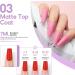 PEACECOLOR Top and Base Coat Matte Top Coat Set No Wipe Soak off Gel Base and Matte Top Coat Gel Nail Polish Nail Lamp Needed High Glossy and Long Lasting Shine Finish for Home DIY Use XA-27 - Buy Online on GoSupps.com