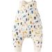 Duomiaomiao Baby Sleeping Bag with Legs 1.5 TOG Unisex 100% Cotton Wearable Blanket All Year Round Baby Sleeping Bag 1-2 years 75cm / baby height 80-90cm 1.5 Tog-beige Panda