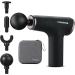 Deep Tissue Percussion Massage Gun for Athletes - Handheld Mini Body Massager with LCD Touch Screen & 6 Speeds - Black - Perfect Anniversary or Birthday Gift for Men and Women - Buy Online on GoSupps.com