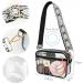 Upifen Transparent Stadium Bag for Women - Waterproof Crossbody Shoulder Bag with Adjustable Straps - Buy Online on GoSupps.com