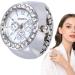 Finger Bague l gante montre Quaartz tendance | Horloge analogique classique anneau bo tier en m tal uvres cr atives Quaartz Crystal Vibrations pour homme et femme Argent . - Buy Online on GoSupps.com