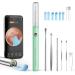 Ear-Aopick ear wax removal Otoscope 1080p HD WIFI ear cleaner camera waterproof 360 -wide angle Otoscope camera with 6 LEDs for iPhone iPad and Android smartphones green