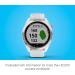 Garmin Approach S42 GPS Golf Smartwatch | Lightweight 1.2 Touchscreen | 42k+ Preloaded Courses | Silver Ceramic Bezel | White Silicone Band - Buy Online on GoSupps.com