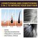 Hair dye shampoo natural plant extract formula -30 minutes worry free hair dyeing 500ML (Brown) - Buy Online on GoSupps.com
