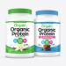 Orgain Organic Protein + Superfoods Powder Creamy Chocolate Fudge (2.02 Lb) and Orgain Organic Vegan Protein Powder Vanilla Bean (2.03 Lb)