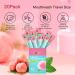 Mouthwash Lot de 20 rince-bouche jetables et portables pour une haleine fra che prot ge les dents et nettoie la bouche pratique pour les d placements (p che) - Buy Online on GoSupps.com