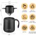 ONEISALL Stainless Steel Coffee Mug with Collapsible Pour Over Filter - 12oz Gold Insulated Mug for Travel Camping and Office Use - Buy Online on GoSupps.com