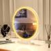 Vlsrka 20 Makeup Mirror Vanity Mirror | 3 Color Lighting | Touch Control Desk Mirror | 360 Rotatable | High-Definition Round Cosmetic Mirror - White - Buy Online on GoSupps.com