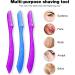Nylea 3-Pack Eyebrow Razor Trimmer for Women | Extra Precision Peach Fuzz Remover | Disposable Dermaplane Facial Hair Shaper | Dermaplaning Shaving Tool - 3 Count - Buy Online on GoSupps.com