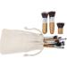 Professional Wood Handle Makeup Brush Set - 11-Piece Beauty Care Tools for Face Lips and Eyes. Ideal for Ladies' Makeup. Nylon Bristles. Angular Blush Fan Brush Smudge Brush Flat Brush - Buy Online on GoSupps.com