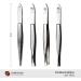 Sonnenschein by Hans Kniebes Eyebrow Tweezers 4 Stainless Steel Tweezers for Plucking Hair and Removing Blackheads for Precise Facial Care 4er Set - Buy Online on GoSupps.com