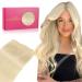 When it comes to the extensions of real hair 50cm 100g platinum blond treat real hair for sewing real hair extensions tresses Remy hair weft real hair breathes real hair sew in hair extensions 50cm-100g-eating #9-60A platinum blonde
