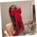 DRESSOOS Satin Ribbon Hairpin Hair Clips for Bows for Hair Giant Bow Hair Clips Red Hair Bow Hair Clips for Makeup Barrettes for Thick Hair Large Hair Bows for Dense Miss Holder - Buy Online on GoSupps.com