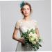 Baluue Women Banquet Hat Trendy Bridal Headdress Women Fascinator Wedding Topper Bride Hat Fascinators for Women Wedding Bride Fascinator Hat Outfits for Women Fascinator Clip Ladies Mesh Green 27x16cm Green - Buy Online on GoSupps.com