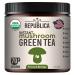 La Republica Instant Green Tea with Reishi Chaga Lion's Mane Cordyceps Turkey Tail Maitake for Focus (70 Servings)