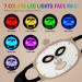 7 Color LED Face Mask - Red Light Therapy for Anti-Aging & Wrinkles | Silicone Skin Care Mask with Eye Protection - At Home Treatment - Buy Online on GoSupps.com