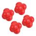 PATIKIL Bounce Reaction Balls, Coordination Training Ball, Agility Trainer TPR, for Speed Reflex Red