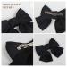Large Black Hair Bow Clips - Set of 2 | Alligator Hair Accessories for Women & Girls - Buy Online on GoSupps.com