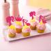 Ephlyn 24Pcs Hot Pink Glitter Princess Cupcake Toppers Doll Head High Heel Cupcake Topper Girl Birthday Theme Cupcake Picks for Baby Shower Girls Birthday Party Supplies Rose Red Style 3 Rose Red - Buy Online on GoSupps.com