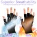 2 Pairs UV Protection Fingerless Gloves for Nails - UPF50+ Shield Gloves for Manicure Cycling & Car Rides - Buy Online on GoSupps.com
