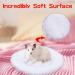 Jodsen Small Animal Bed Mat Soft Pet Bed Small Animal Winter Cage Mat Pad Hamster Round Cushion Nest Guinea Pig Sleeping Cushion Fleece Sleep Pad for Chinchilla Guinea Pig Hamster (White) - Buy Online on GoSupps.com