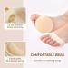 2 Pairs Metatarsal Pads - Honeycomb Forefoot Cushions for High Heels | Invisible & Reusable Foot Pads for Pain Relief - Soft Toe Pads for Women & Men (Beige - Buy Online on GoSupps.com