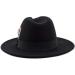 FADACHY Classic Fedora Hat - Wide Brim Felt Panama Dress Hat for Men & Women - Large - Black - Buy Online on GoSupps.com