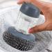 Soap Dispensing Dish Brush - Push Dispensing Dish Soap Scrubber Brush | Multifunctional Ergonomic Steel Scrubber Kitchen Cleaning Brush or Dishes Pot Pan Kitchen - Buy Online on GoSupps.com