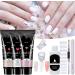  Generisch Nail Extension Kit - Set of 10 Clear Nails - Durable Poly Gel with Cleanser - For Brides Travel Summer Parties Weddings - Buy Online on GoSupps.com