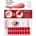 Kalolary 20Pcs Gel Nail Polish Stickers - Jujube Red Full Wraps with UV/LED Cure - Nail Strips for Women & Girls - Buy Online on GoSupps.com