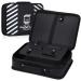 Noverlife Barber Tool Bag, Fashion Skull Pattern Barber Carrying Case 11.8 x 8.5'', Professional Hair Cutting Grooming Kit Storage Organizer, Hairdressing Tool Bag for Scissors, Barber Supplies Small Barber Tool Bag
