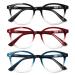 3 Pack Reading Glasses Spring Hinge Stylish Readers Black / Tortoise for Men and Women Color 2.25 x